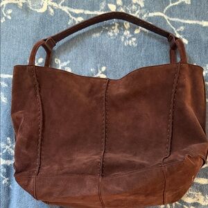 The Sak Los Feliz tote Brown Suede Shoulder Bag